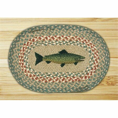 CAPITOL IMPORTING CO Capitol Importing Fish - 10 in. x 15 in. Hand Printed Oval Swatch 81-009F